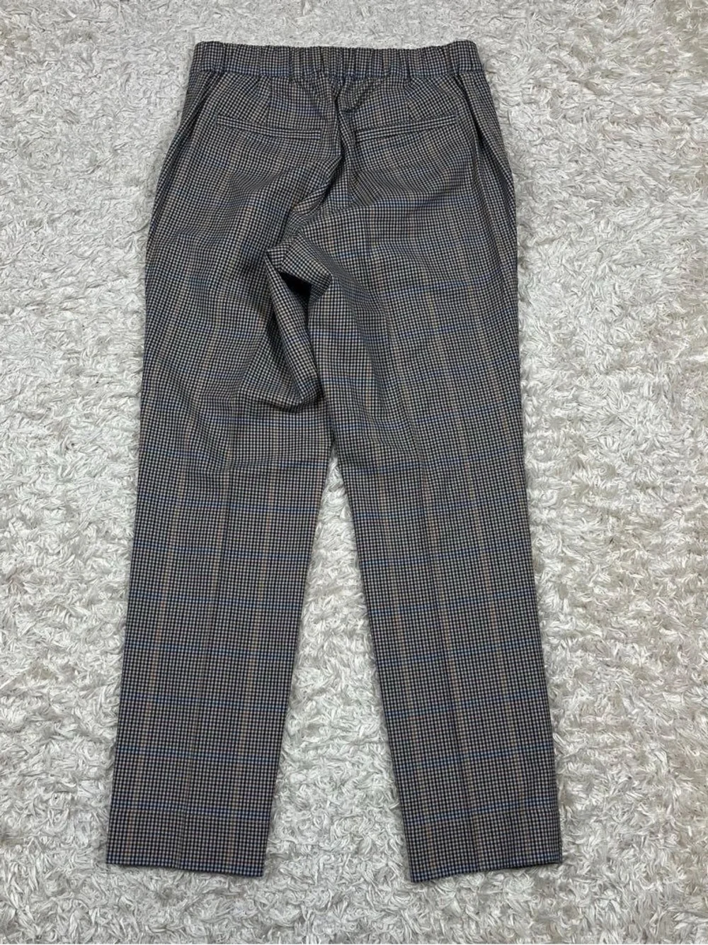 45R Check Pattern Wool Slacks Pants - Picture 11 of 15